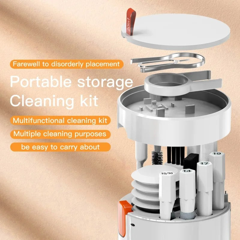 20-in-1 Multi-Functional Cleaning Tool Kit for Camera, Headset, Mobile, Laptop & Keyboard