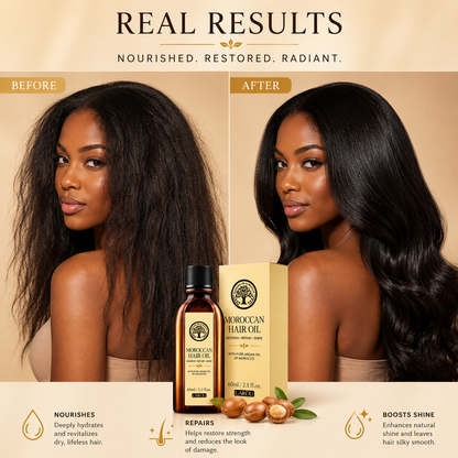 LumiGlow™ Moroccan Argan Hair Oil