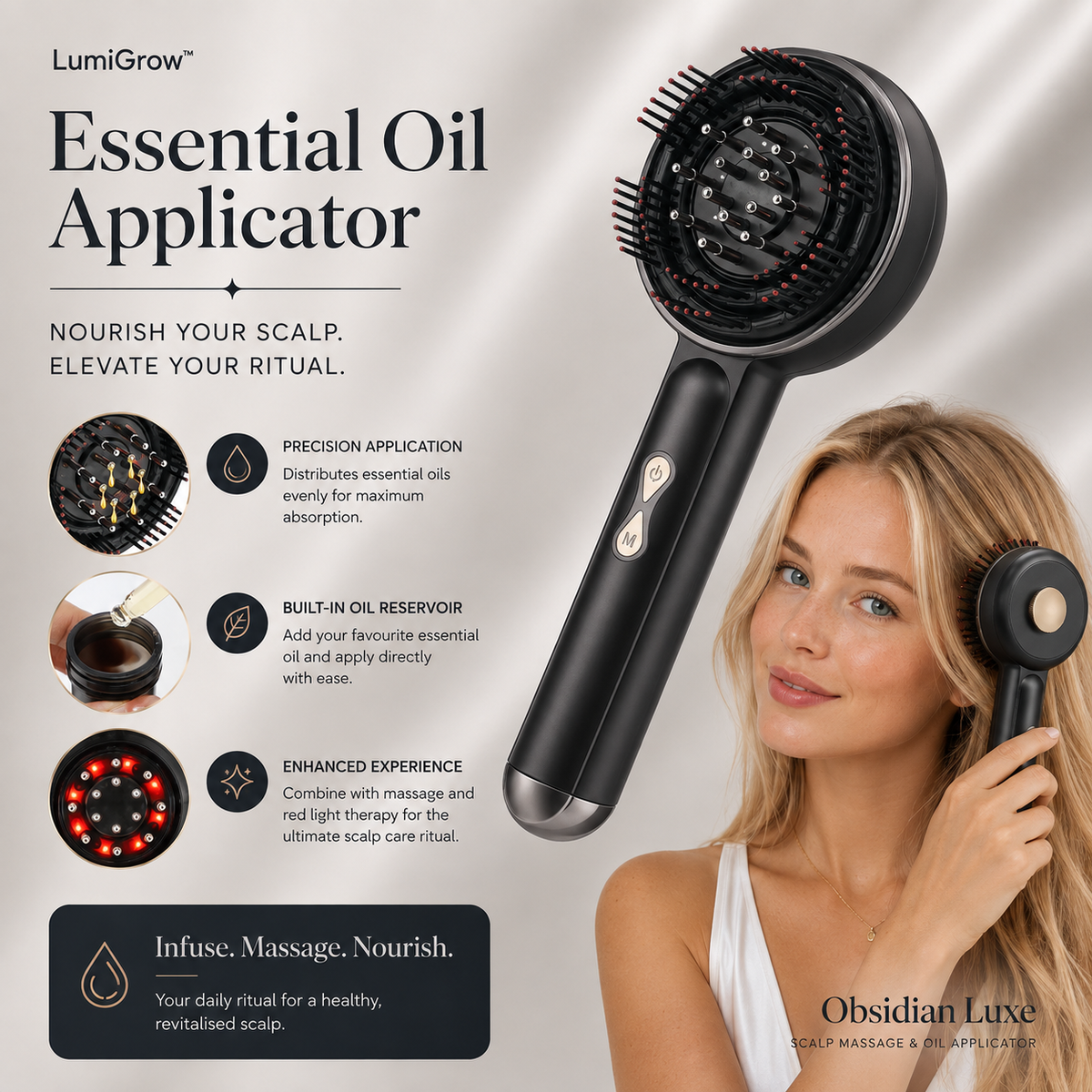 LumiGrow™ Scalp Massager