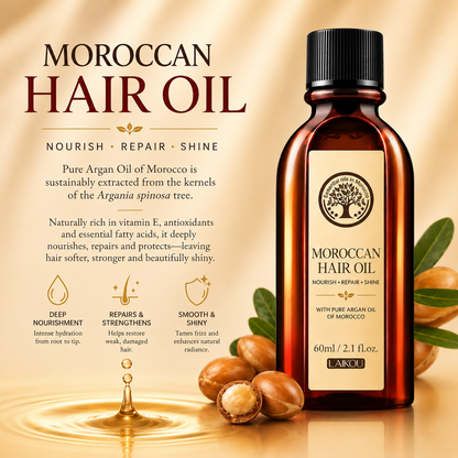 LumiGlow™ Moroccan Argan Hair Oil
