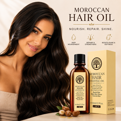 LumiGlow™ Moroccan Argan Hair Oil