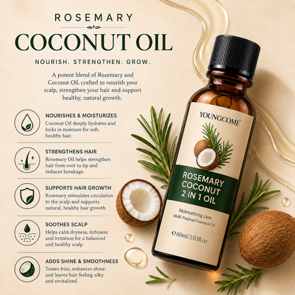 LumiRose™ Rosemary + Coconut Hair Oil