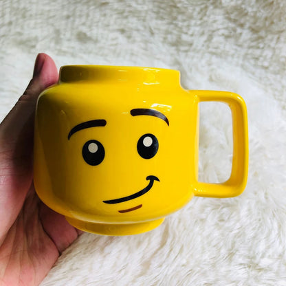 Lego Head Cartoon Ceramic Mug Cup 250ml