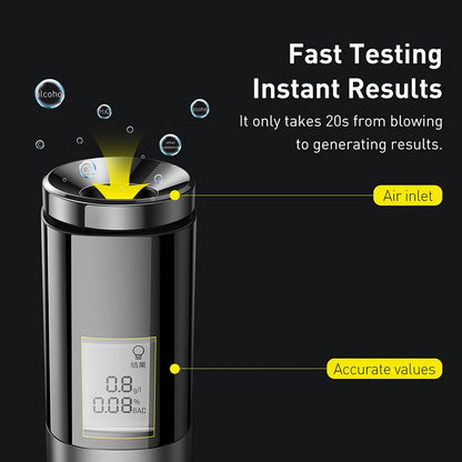 LED Display Automatic Alcohol Tester Professional Breathalyzer Alcohol Test Tool