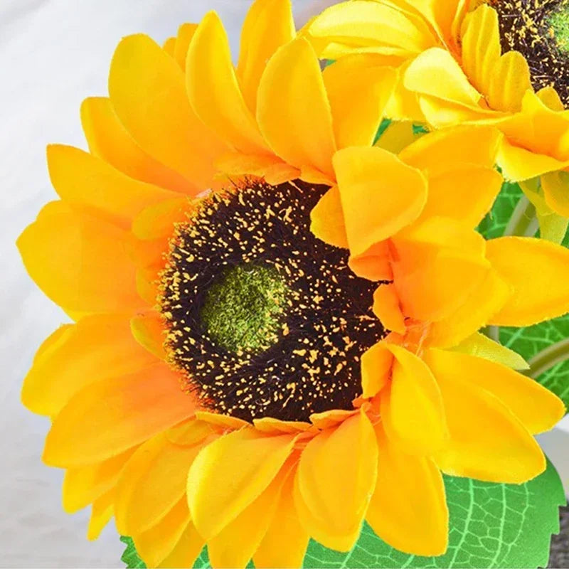 Sunflower Lamp With 3 LED Night Lights