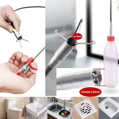 57cm Flexible Drain Unblocker – Kitchen & Bathroom Cleaner